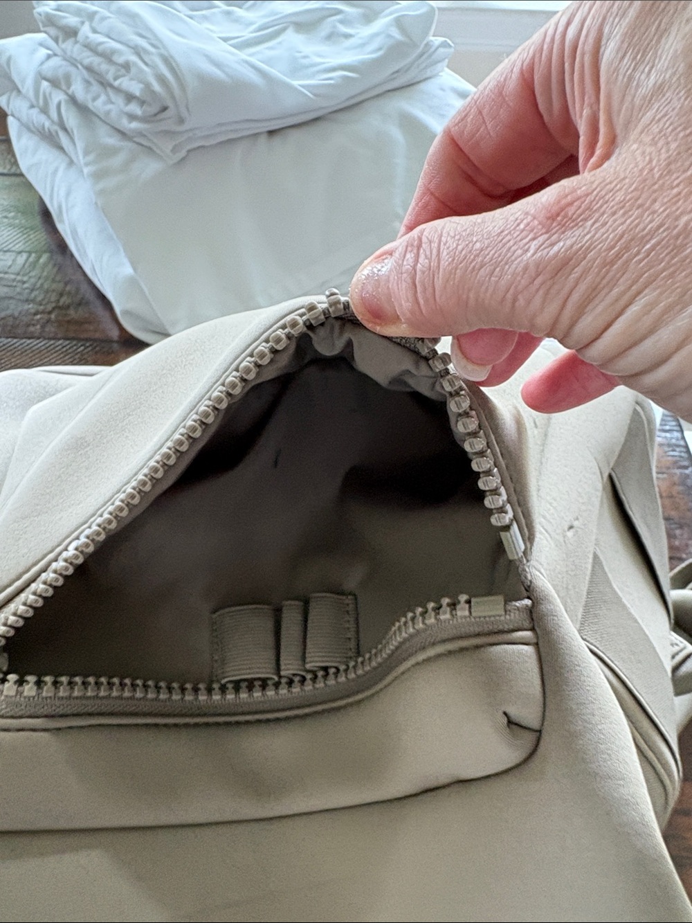 Dagne Dover Backpack in Taupe Neutral - Picture 12 of 14